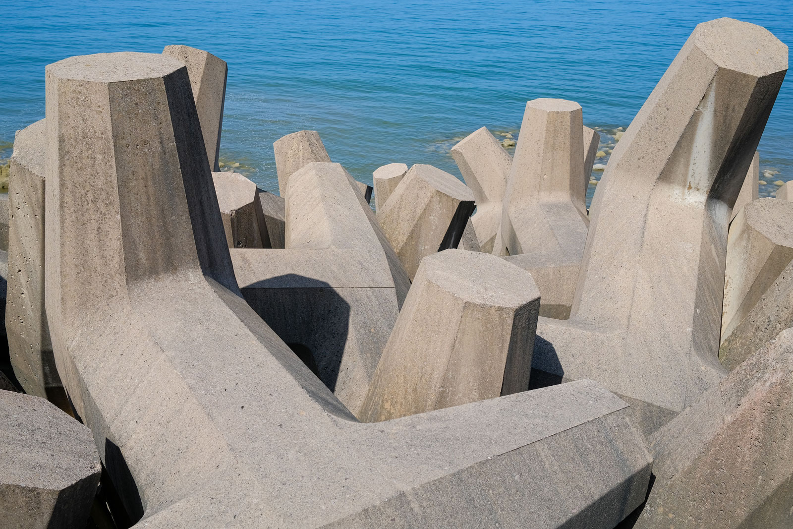 beach breaks made of concrete